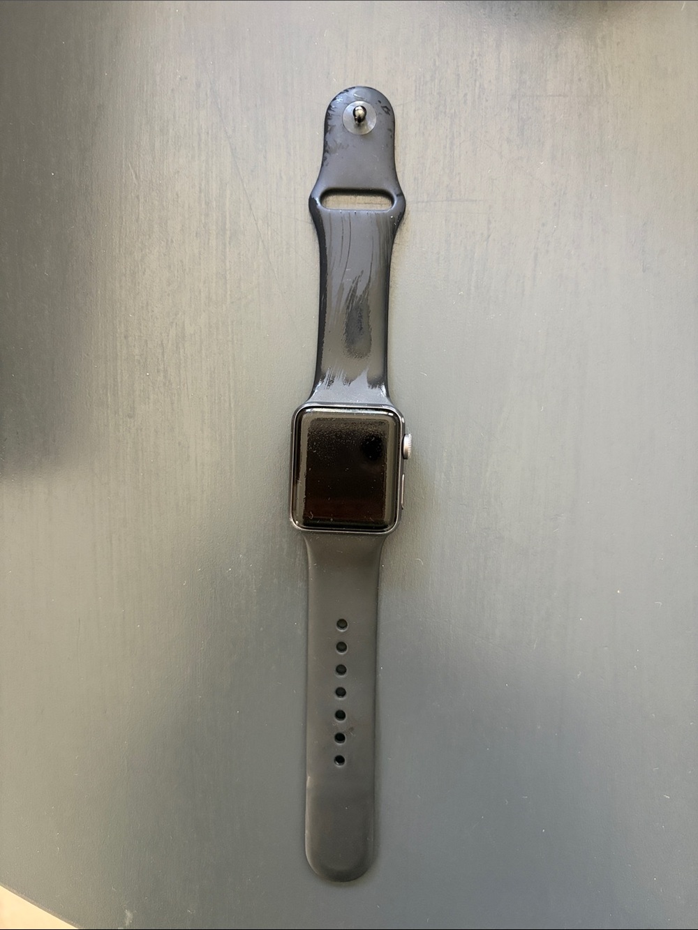 Apple Black Smartwatch with Silicone Band
